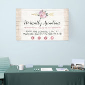 Rustige Bohemen pijlen Blush Pink Gold Boho Spandoek (Beurs)