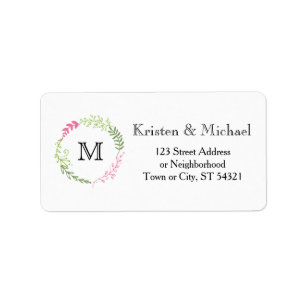 Rustige Bohemen Spring Foliage Wreath Wedding Etiket