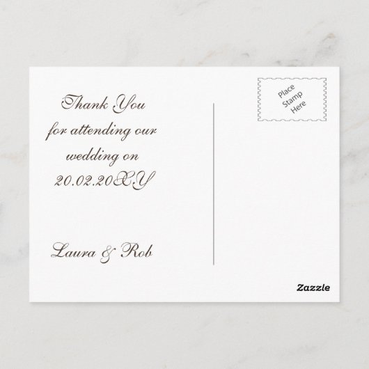 Rustige bolap ivoor rozen mason jars Bedankt Briefkaart (Achterkant)