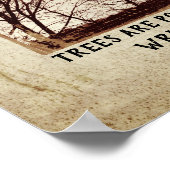 Rustige bomen zijn gedichten Kahlil Gibran citaat Poster (Hoek)