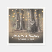 Rustige Boom- en tekenlucifers Servet (Voorkant)