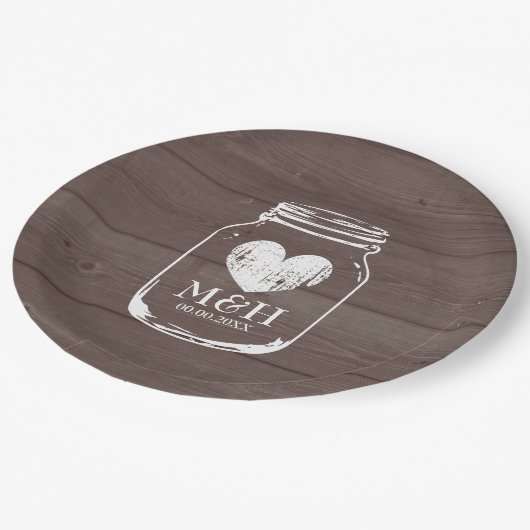 Rustige borden van de kerkmoeraspartij papieren bordje (Gekanteld)