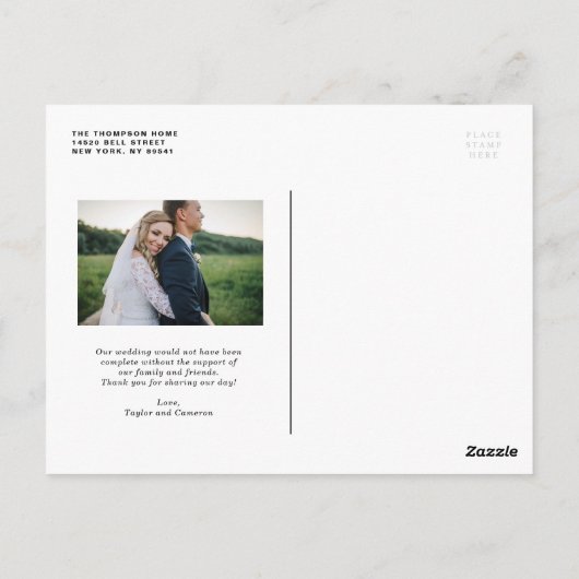 Rustige borstel die enkel gehuwde verticale Foto l Briefkaart (Achterkant)