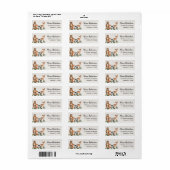 Rustige bosarealen beboste vrienden etiket (Full Sheet)