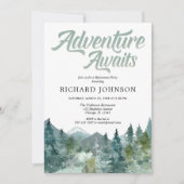 Rustige bosbergen-partij kaart (Voorkant)