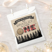 Rustige bosbots met gedepelde hefbokken 1e verjaar bedankzakje (Geknipt)