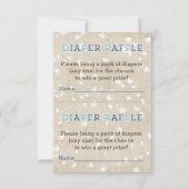 Rustige Bossen Blue Pset Diaper Raffle Insert Kaar Kaart (Voorkant)