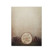 Rustige Bossen bruiloft Notitieblok (Gedraaid)