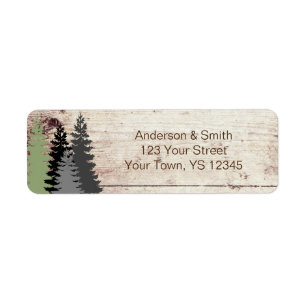 Rustige Bossen Evergreen Pine Etiket