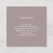 Rustige botanische bladtak vierkante visitekaartje (Achterkant)