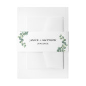 Rustige botanische Eucalyptus Greenery Wedding Uitnodigingen Wikkel (Voorkant Voorbeeld)