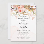 Rustige botanische pony Butterfly Wedding Shower Kaart (Voorkant)