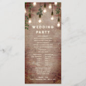 Rustige Brick  Lightbulbs Weddenschap Programma (Achterkant)