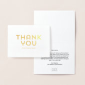 Rustige briefing Business Hartelijk dank voor Gold Folie Kaarten (Display)