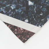 Rustige Britse vlag rode blauwe sparkles Fleece Deken (Hoek)