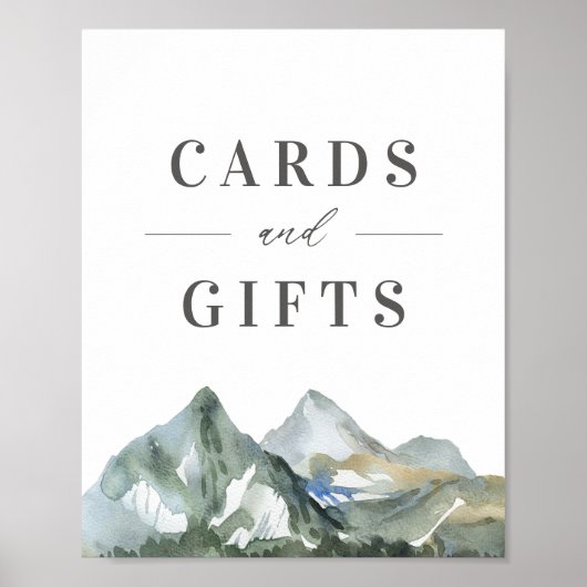 Rustige bruiloft- en cadeaubonnen poster (Voorkant)