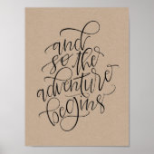 rustige bruiloft - en dus begint het avontuur poster (Voorkant)