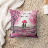 Rustige bruiloft-liefdespaar kerry-bloesems kussen (Deken)