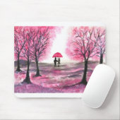 Rustige bruiloft-liefdespaar kerry-bloesems muismat (Met muis)