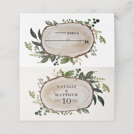 Rustige bruiloft met houtslijm (Buitenkant ongevouwen)