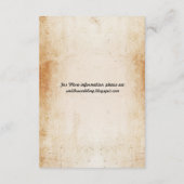 Rustige bruiloft Ontvangkaarten Roos Informatiekaartje (Achterkant)