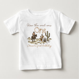 Rustige bruine cowboy hoe het westen was 1e verjaa