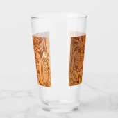 Rustige bruine cowboy mode western leder glas (Links)