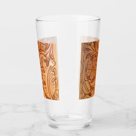 Rustige bruine cowboy mode western leder glas (Rechts)