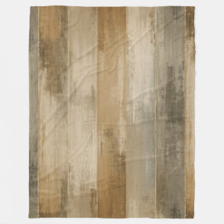 Rustige bruine grijze beige verweerde schuurhout s fleece deken