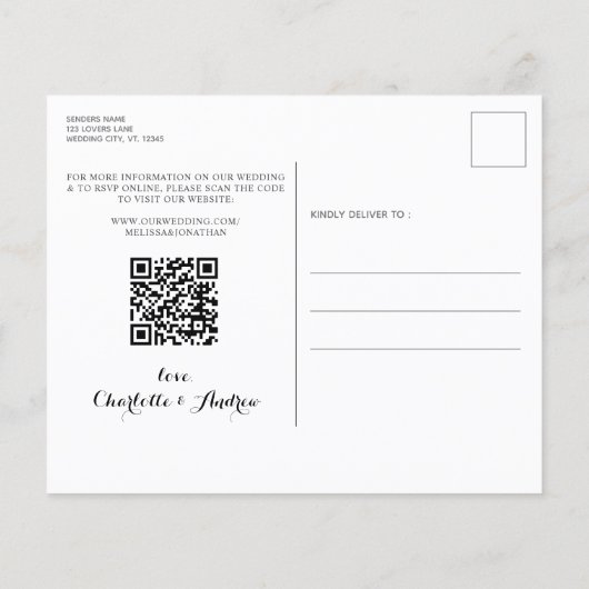 Rustige budgetkoppeling bespaart de datum-QR-code (Achterkant)