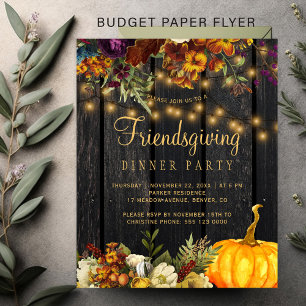 Rustige budgetvriendelijke feestelijke brochure