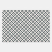 Rustige buffelpatroon drie bij elkaar inpakpapier vel (Voorkant)