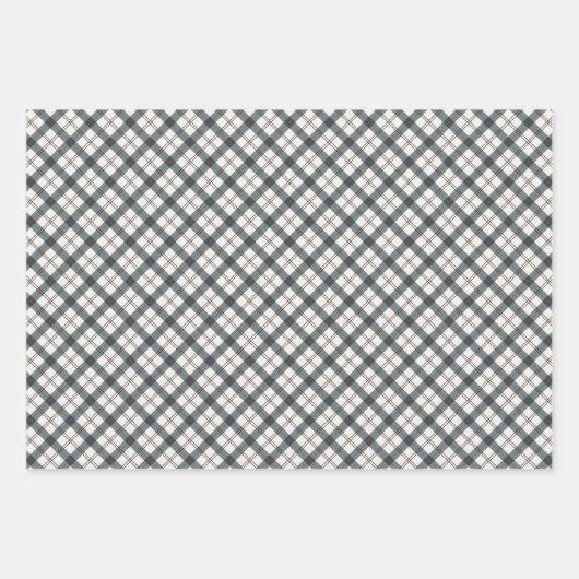 Rustige buffelpatroon drie bij elkaar inpakpapier vel (Voorkant)