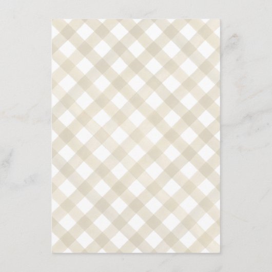 Rustige buffelstang Thanksgiving Menu (Achterkant)