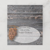 Rustige buitenste Barn Wedding Wood Wijndruiven (Buitenkant ongevouwen)