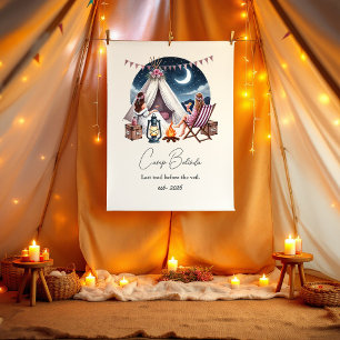 Rustige Camp Bruid Bachelorette Feest/Weekend Spandoek