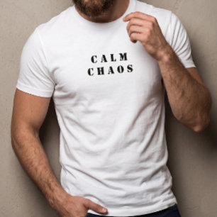 Rustige Chaos - Minimalistische Paradox T-shirt Wi