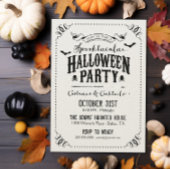 Rustige Chic Spooktacular Halloween Party Kaart