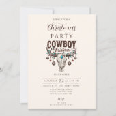 Rustige Cowboy Kerstmis Kaart (Voorkant)