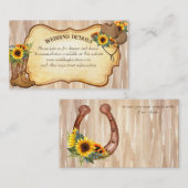 Rustige cowboylaarzen en waterverf van petten zonn informatiekaartje (Voorkant / Achterkant)