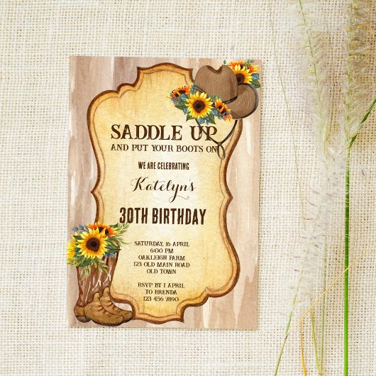 Rustige cowboylaarzen en waterverf van petten zonn kaart