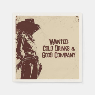 Rustige Cowgirl Western Feest  Servet