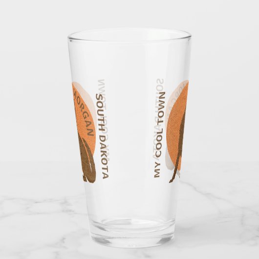 Rustige Coyote Faux lederen koel Voeg je staat toe Glas (Links)