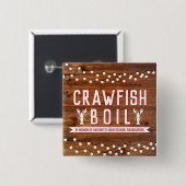 Rustige Crawfish Boil Afstuderen Reunion Vierkante Button 5,1 Cm (Voorkant /achterkant)