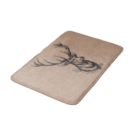 Rustige Deer Antlers Badmat (Gekanteld)