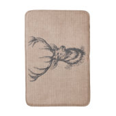 Rustige  Deer Antlers Badmat (Voorkant Verticaal)