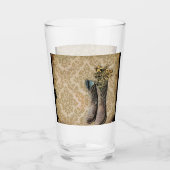 rustige demask western land cowboy boot glas (Voorkant)