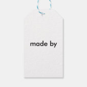 rustige denplank cadeaulabel (Achterkant)