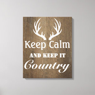 Rustige Der Antlers houden het land Canvas Afdruk