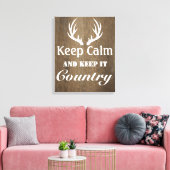 Rustige Der Antlers houden het land Canvas Afdruk (Insitu (Woonkamer))